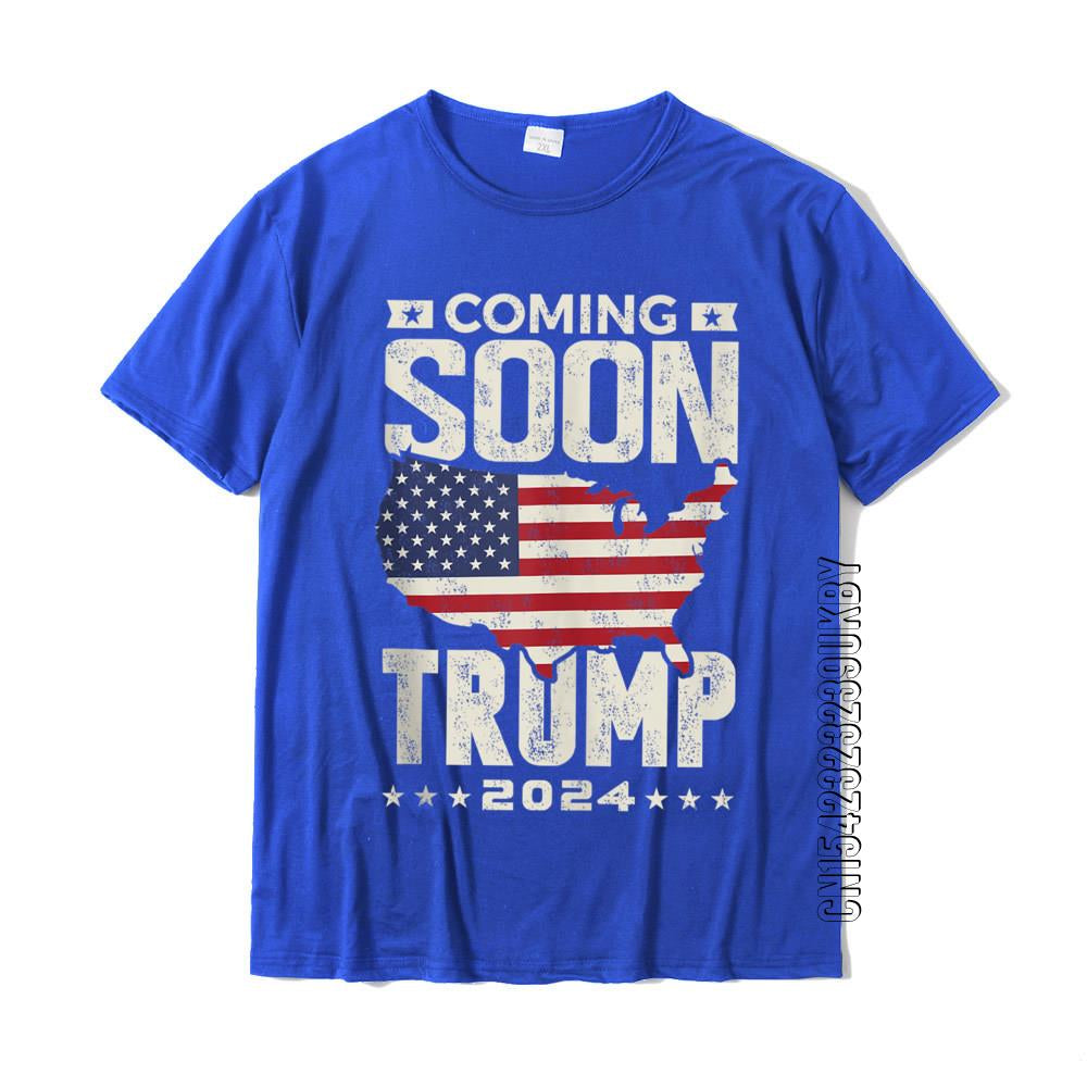 Funny Coming Soon Donald Trump 2024 Political Rally T Shirt Normal Tshirts Prevailing T Shirt Cotton Mens Gift