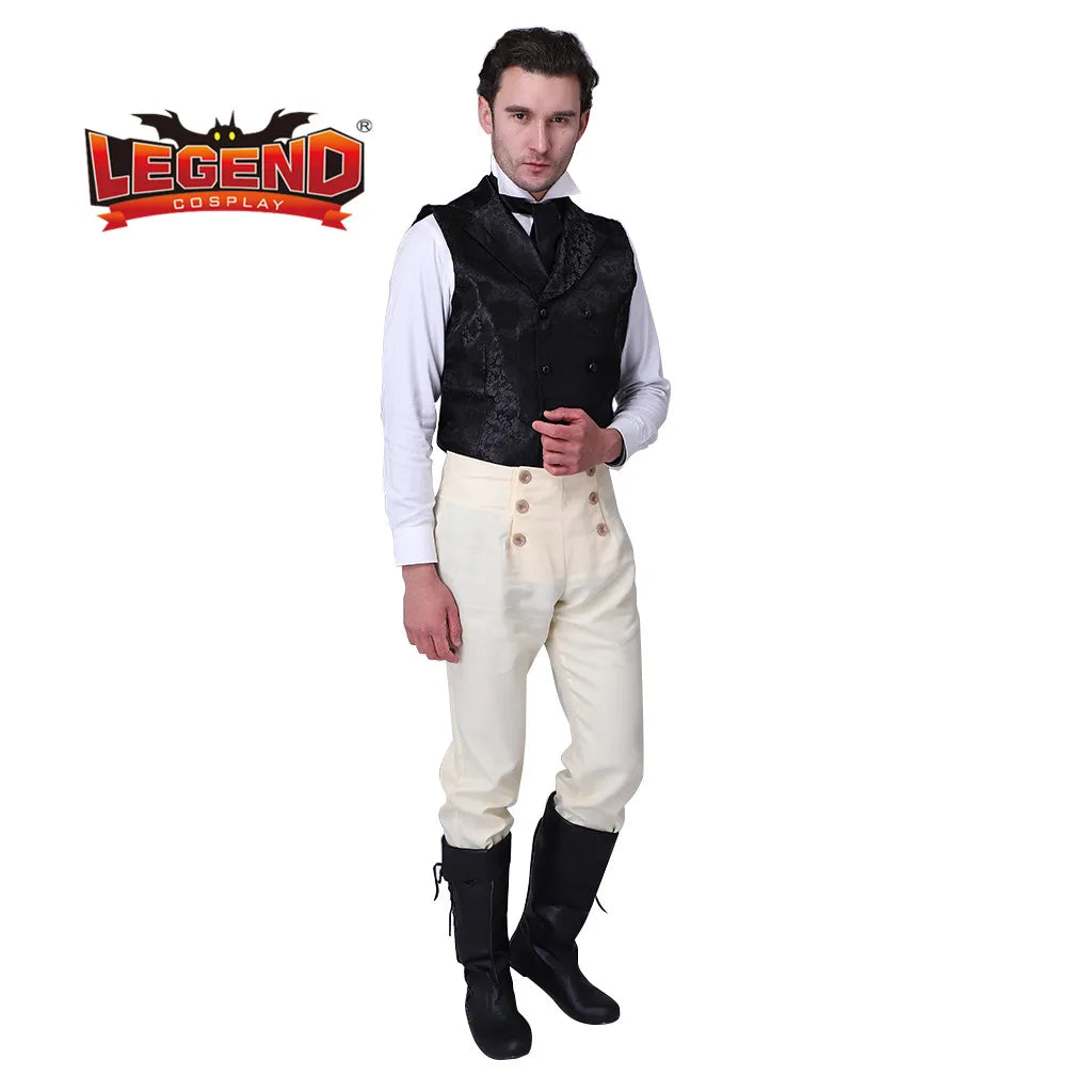 Tuxedo Tailcoat Historical Retro Victorian Men'S Regency Outfit Tailcoat Medieval Mens Outfit Costume 18Th Century Regency Dress